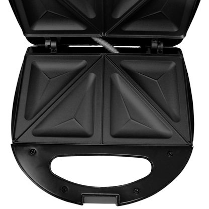 Sandwichera 2 Panes con Antiadherente 750 W Negro Decakila KUEC046B (Caja de 6 Piezas)