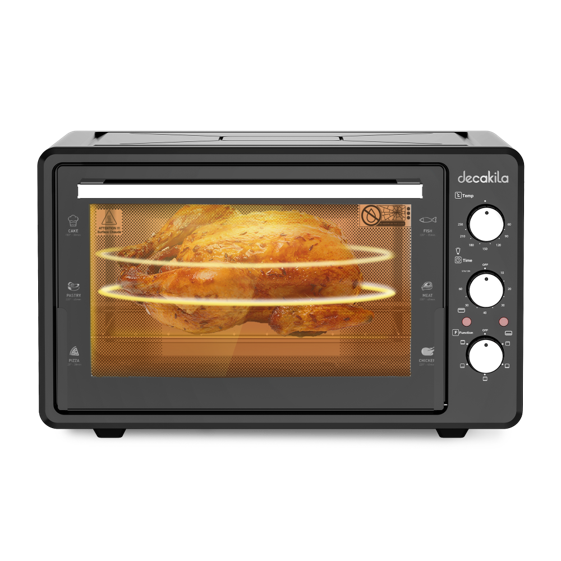 Horno Tostador Eléctrico 38 L Negro Decakila KUEV024B