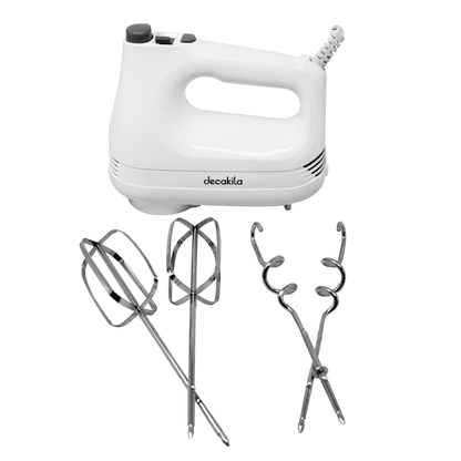 Batidora de Mano 6 Velocidades 150 W Blanca Decakila KUMX001W (Caja de 6 Piezas)