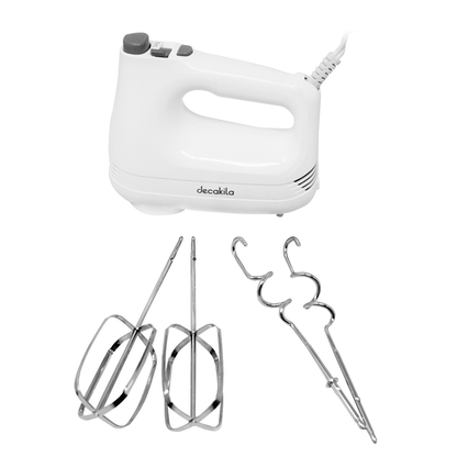 Batidora de Mano 6 Velocidades 150 W Blanca Decakila KUMX001W (Caja de 6 Piezas)