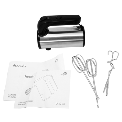 Batidora de Mano 5 Velocidades 150 W Acero Inoxidable Decakila KUMX009M (Caja de 16 Piezas)