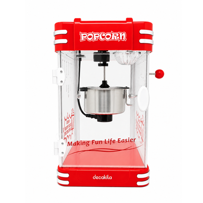 Máquina de Palomitas Tipo Cinema 2.5 Oz Roja Decakila KUTT019R