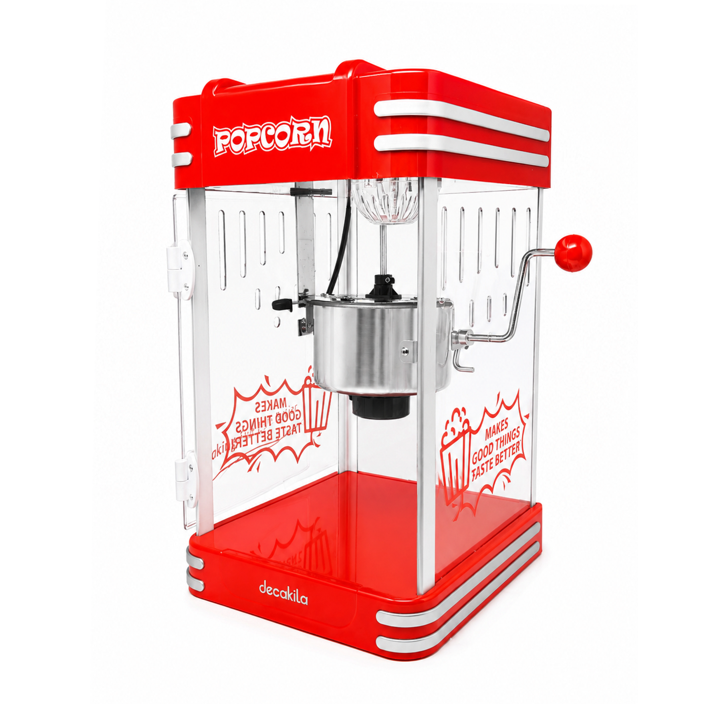 Máquina de Palomitas Tipo Cinema 2.5 Oz Roja Decakila KUTT019R